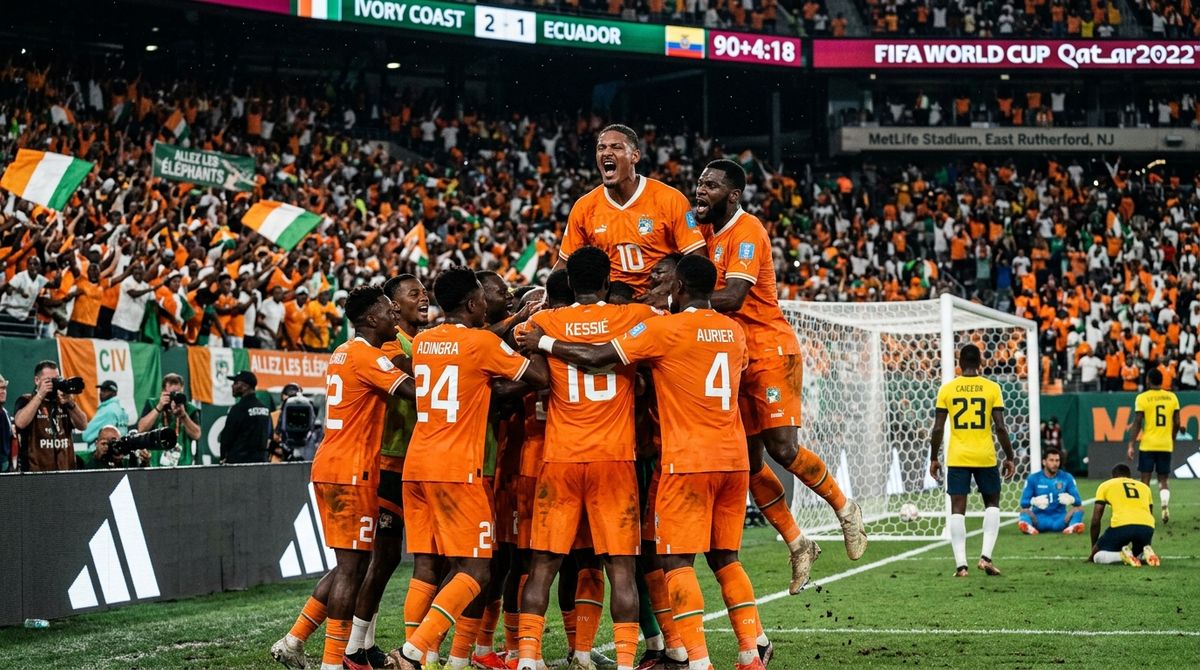Ivory Coast vs Ecuador ended 1-0 after Amad Diallo’s late goal.