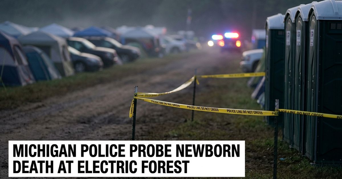 Electric Forest newborn death investigation at a Michigan festival campground.