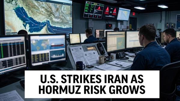 U.S. Strikes Iran Again as Hormuz Risk Hits Markets