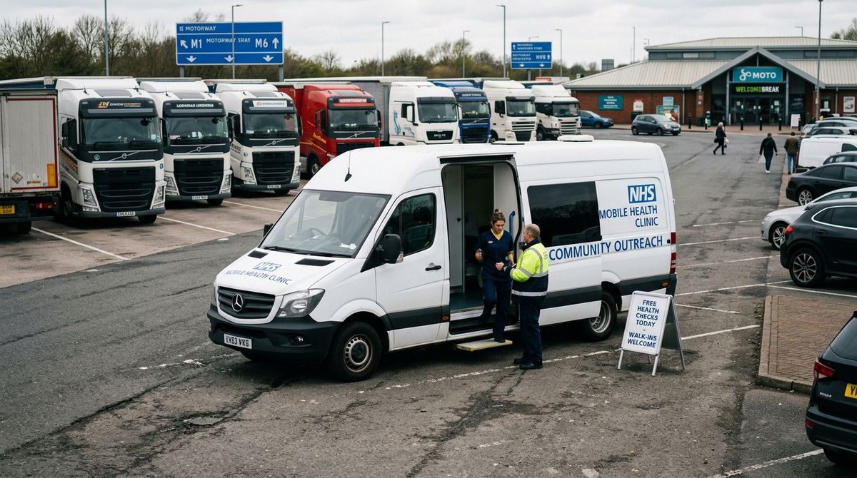 Andrew Eburne, director of Doctors on Wheels, found guilty of fraud after thousands of HGV drivers received bogus medical tests in mobile vans across the UK.