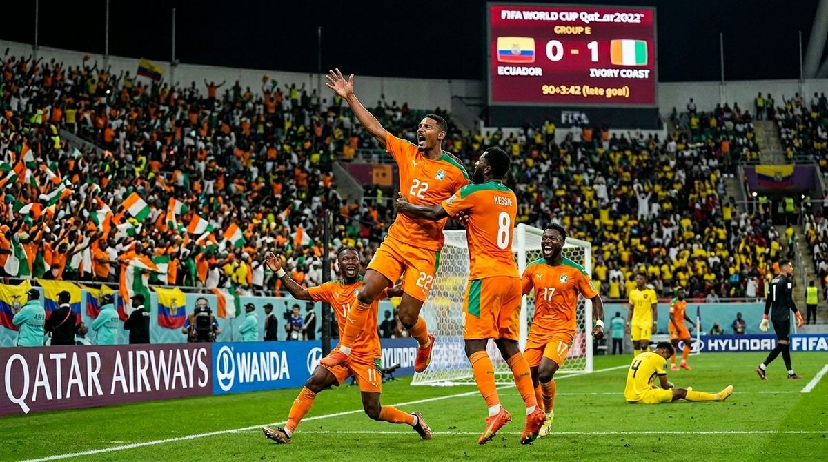 Ivory Coast vs Ecuador ended 1-0 after Amad Diallo’s late goal.