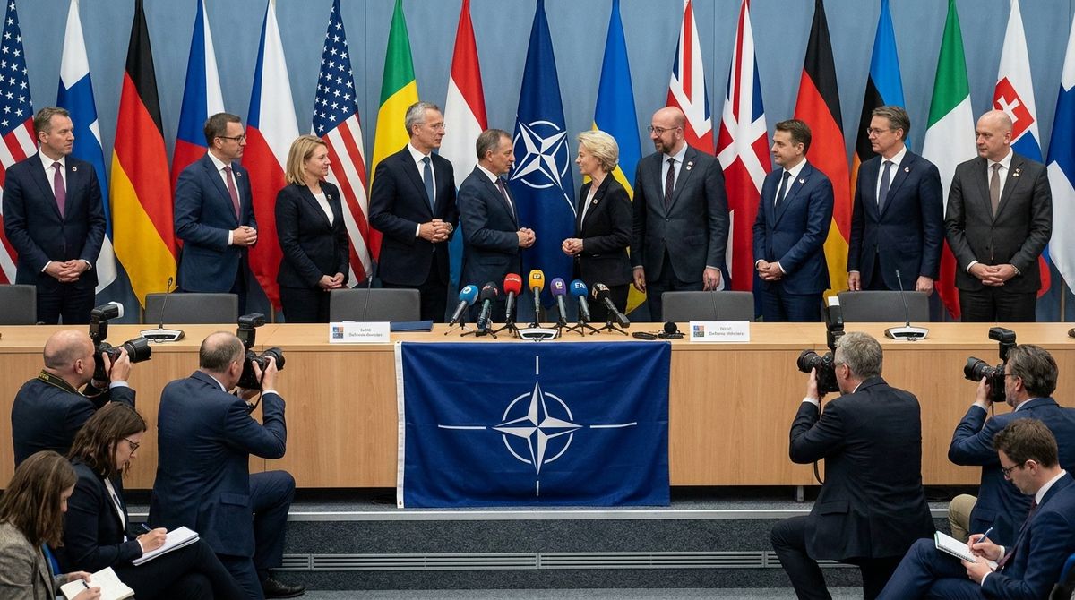 Pete Hegseth announces six-month Pentagon review of US forces in Europe at NATO Brussels meeting June 18 2026, calling allies shameful over Iran base access.