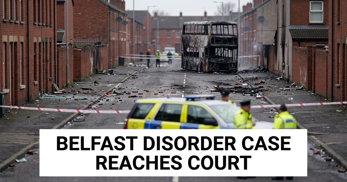 Belfast disorder suspect charged after Glider bus fire and McMaster Street arson attacks.