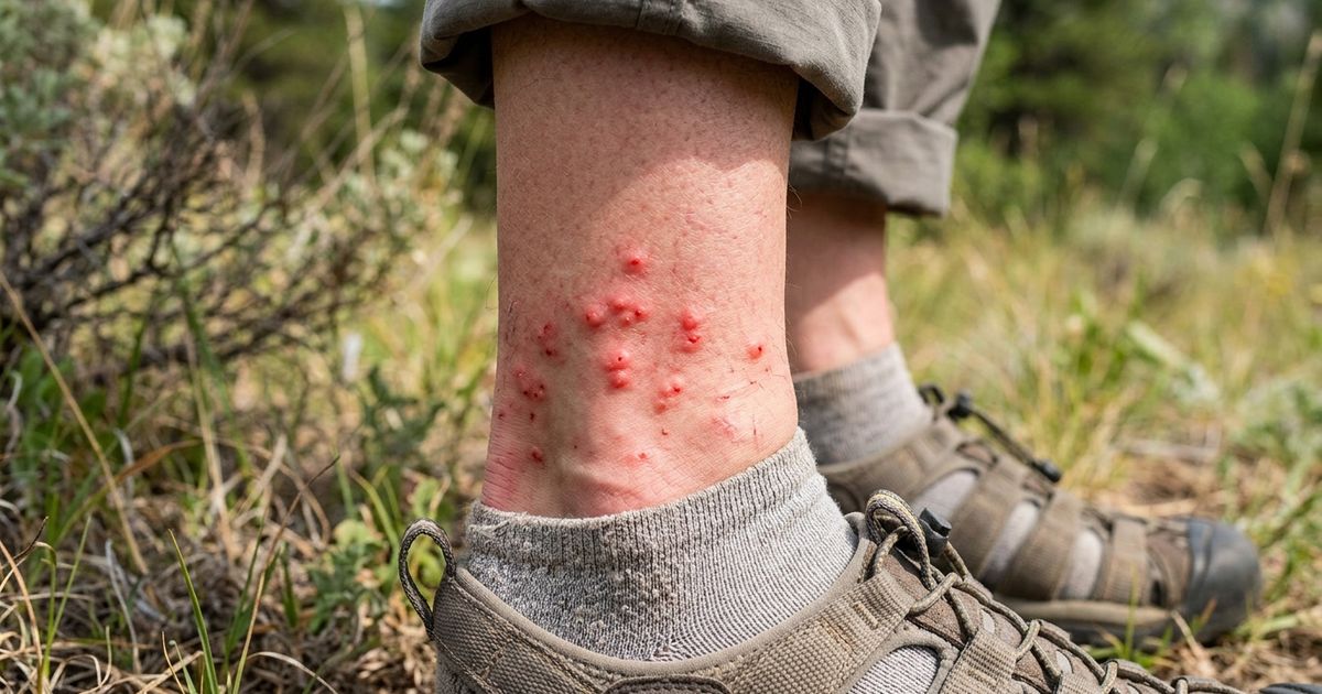 Tall grass and foliage where chiggers live — the truth about how chigger bites actually damage skin.