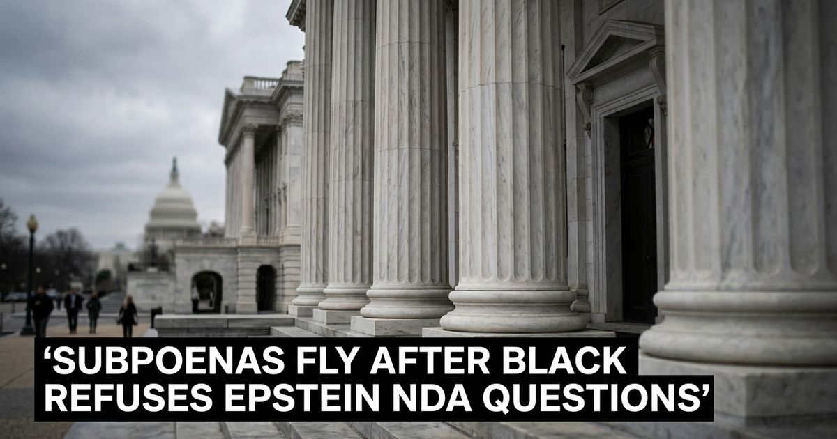 Featured image for "Billionaire Leon Black Walks Out of Epstein Hearing"