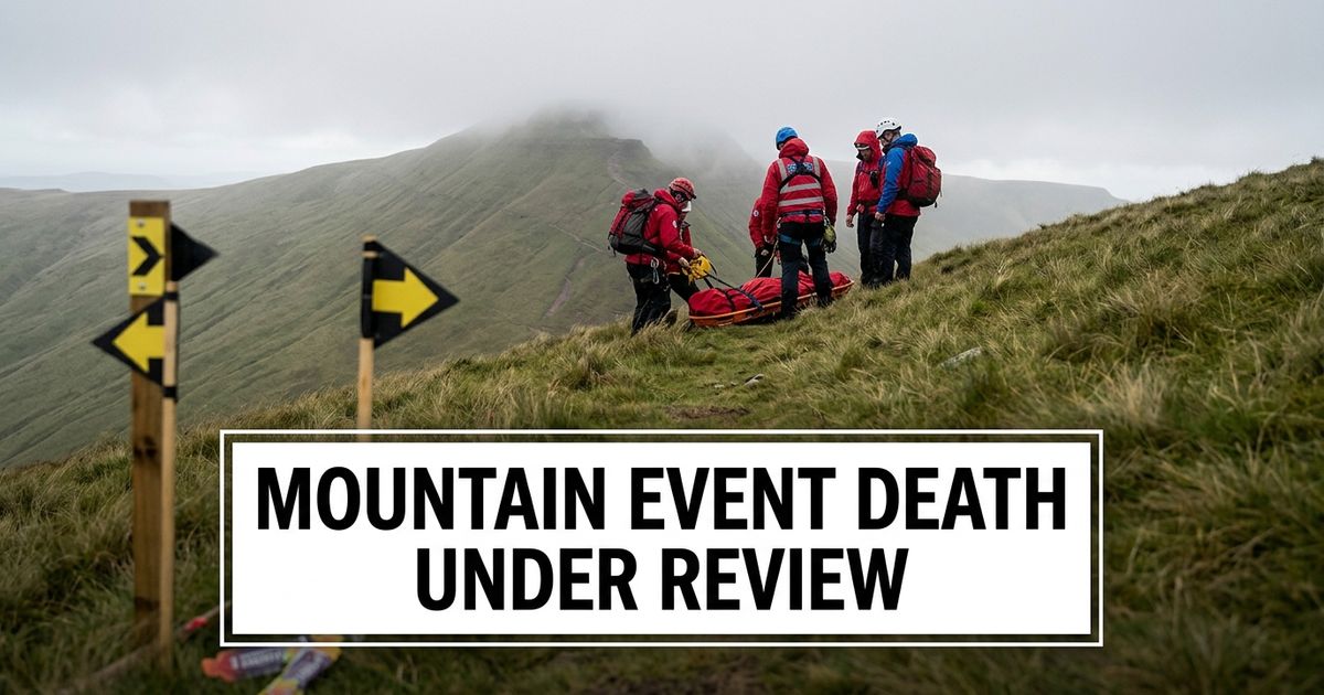 Pen y Fan endurance event death article image showing a mountain rescue response on a Welsh peak.