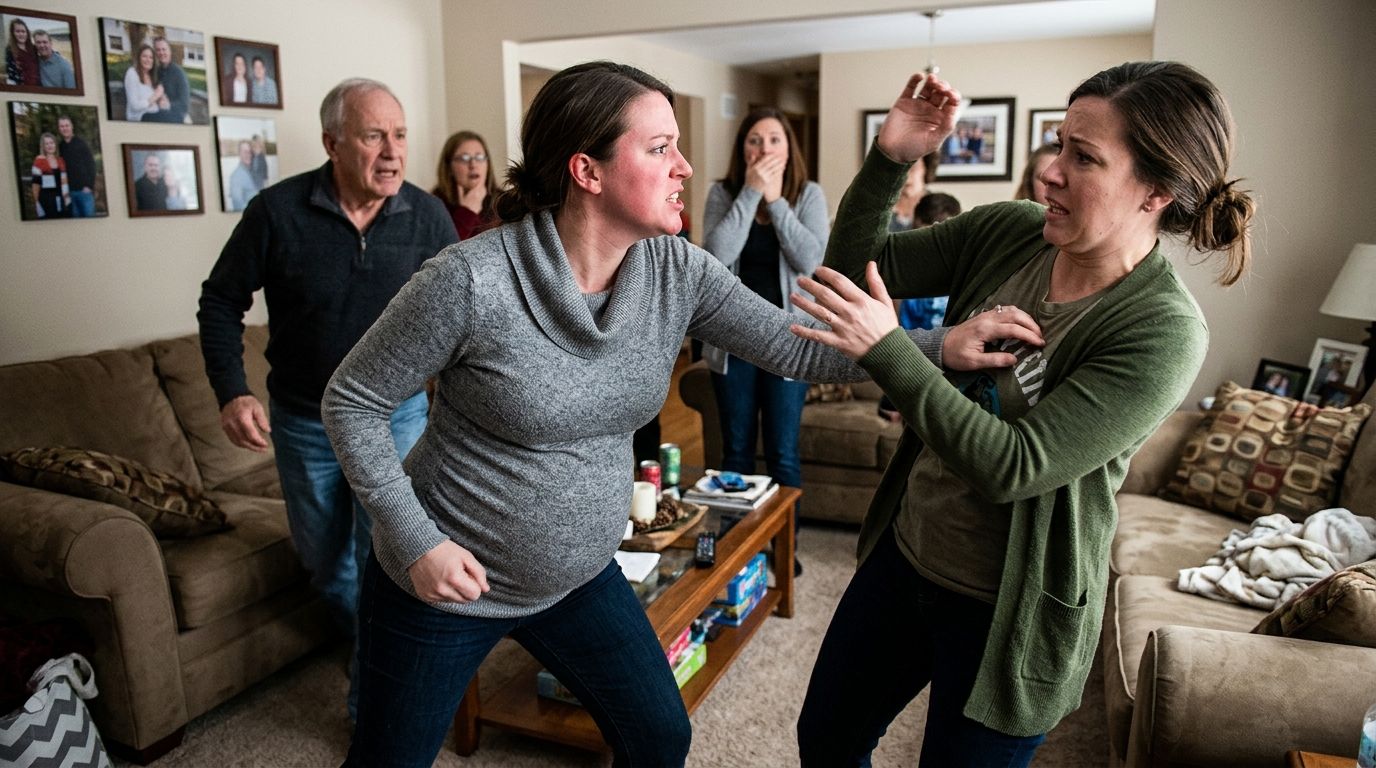 Pregnant Woman Attacks Sister-in-Law as Family Feud Erupts