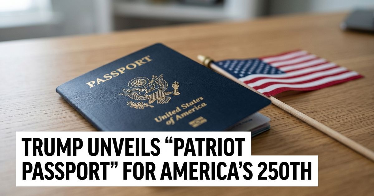 Featured image for "Trump Unveils 'Patriot Passport' for America's 250th"