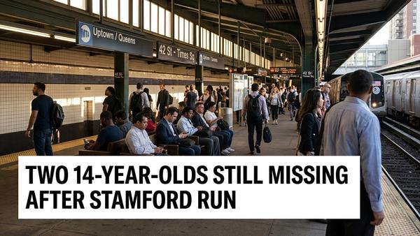 Two NJ Teens Still Missing After Evading MTA Police at Stamford Station