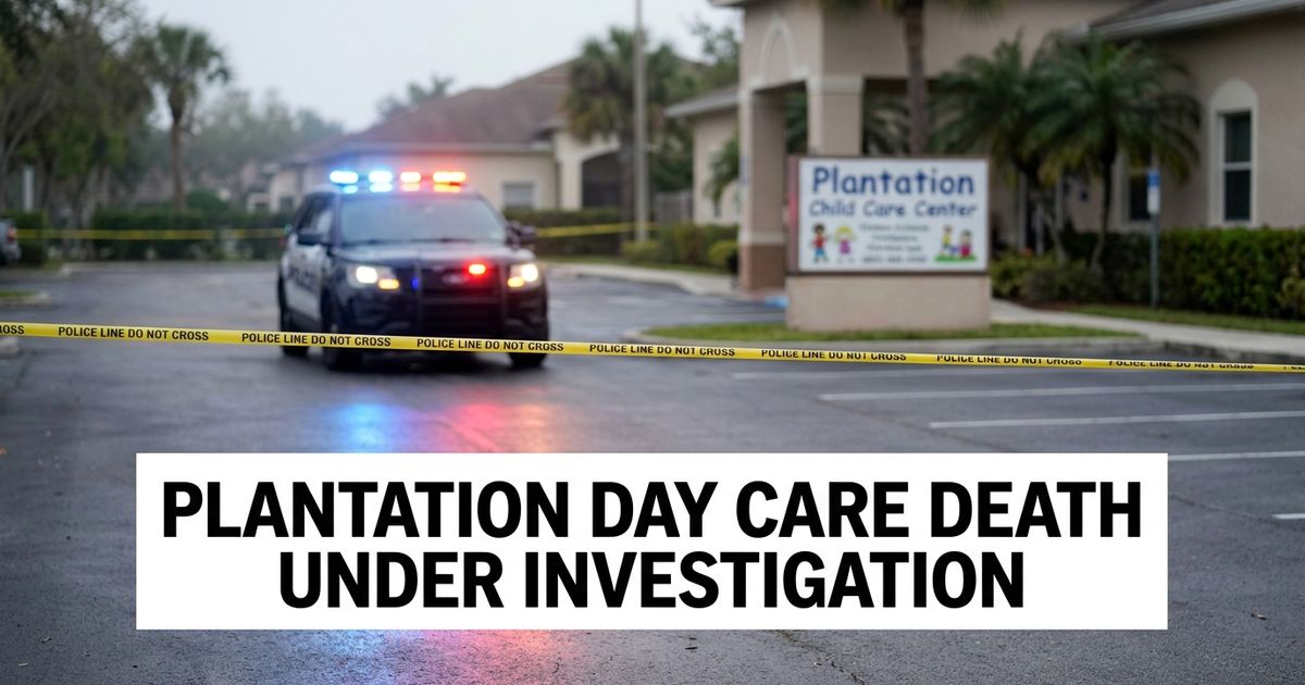 Plantation police investigate after toddler found dead inside SUV outside day care.
