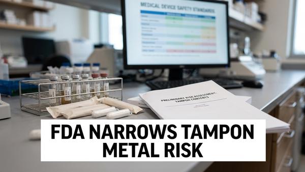 FDA Says Tampon Metal Release Is Too Low to Harm Users