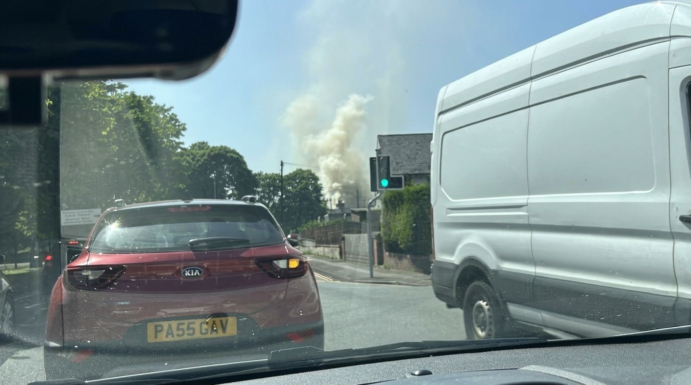 Fire Rips Through Barry House, Forces Road Closure