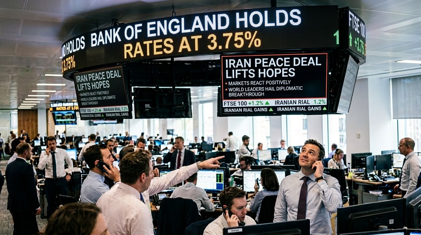 Bank of England Holds Rates as Iran Peace Deal Lifts Hopes