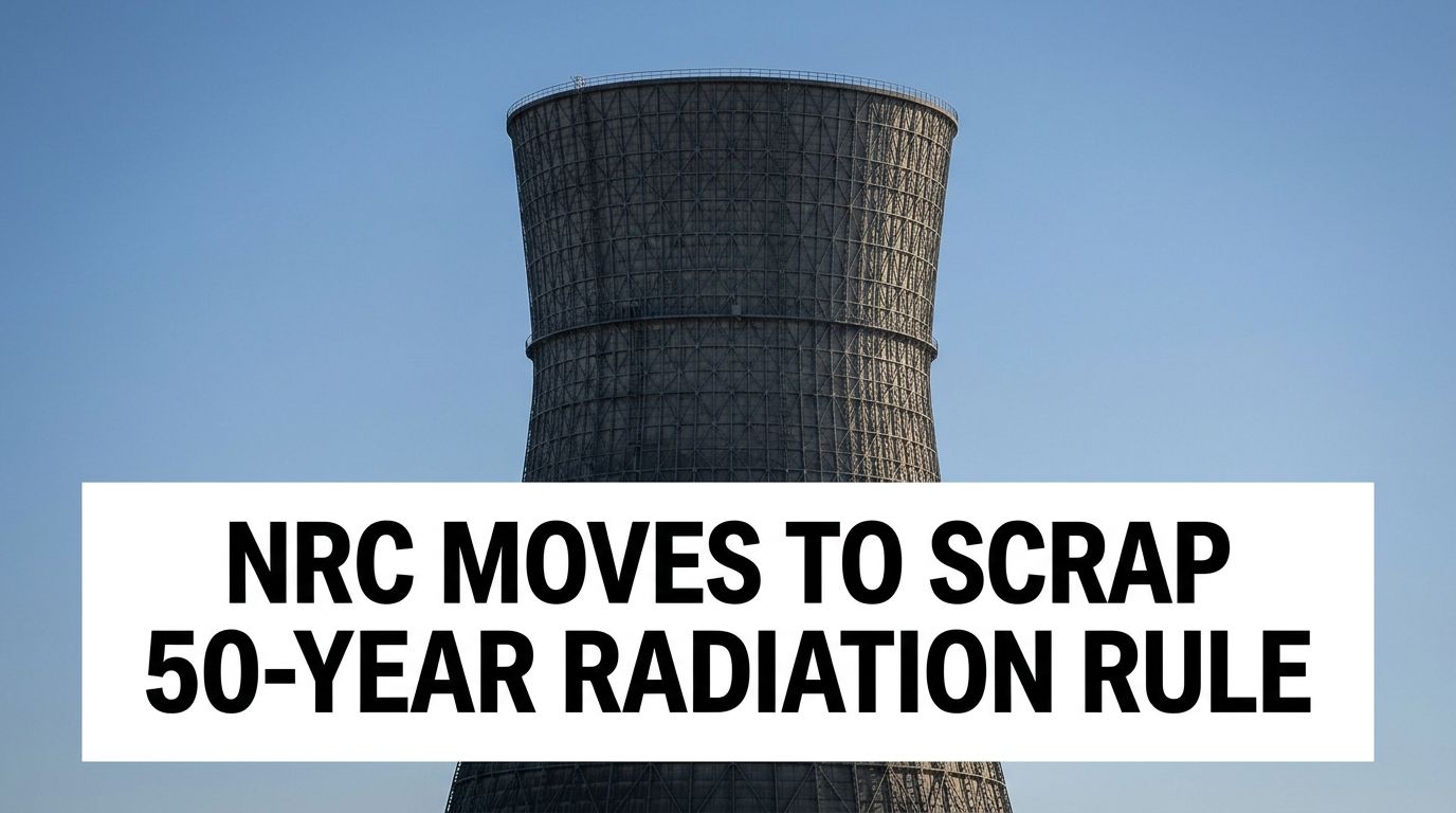 NRC Proposes Scrapping 50-Year-Old Radiation Safety Rule