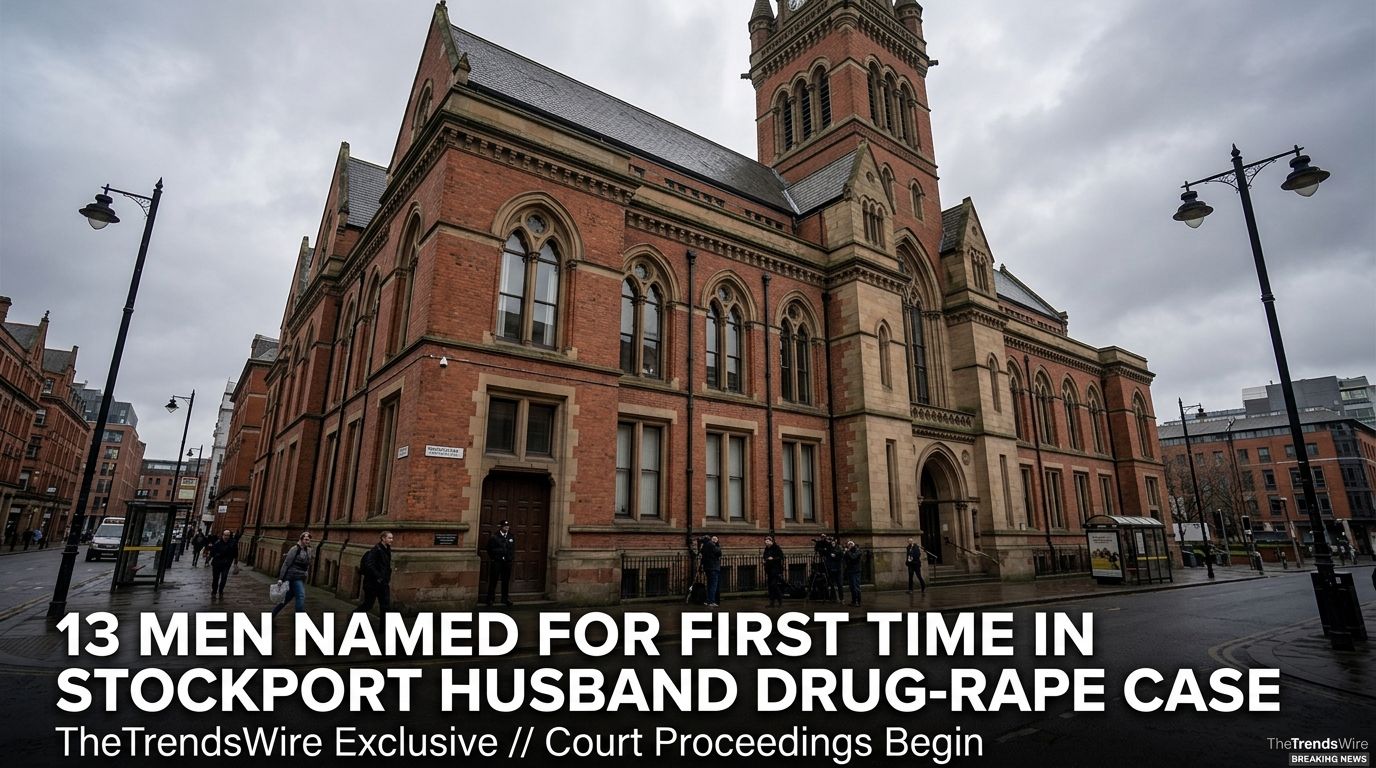 13 Men Named for First Time in Stockport Husband Drug-Rape Case