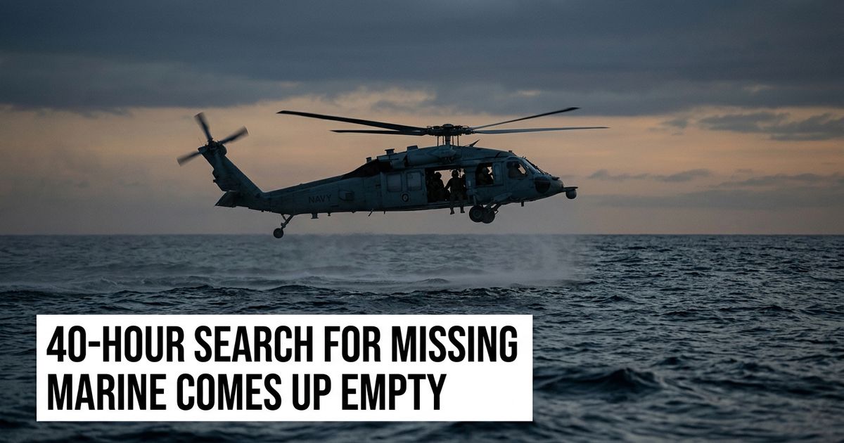 A U.S. Marine has been missing since June 25 from the USS Anchorage during training off southern California, with the Navy now conducting a search-and-recovery mission.