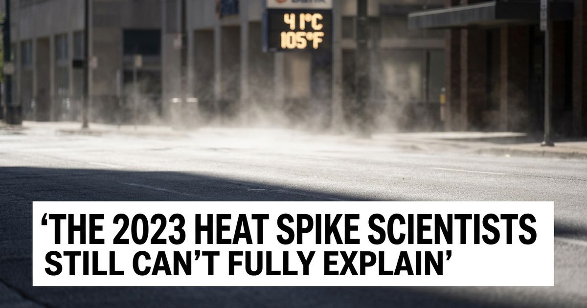 Heat haze rising above a city street representing extreme heat surprising climate scientists