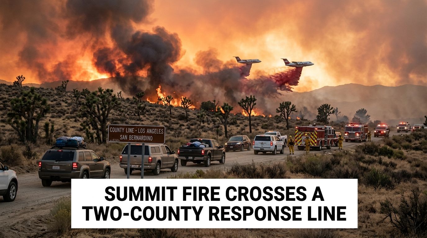 Summit Fire Forces Evacuations Across County Line