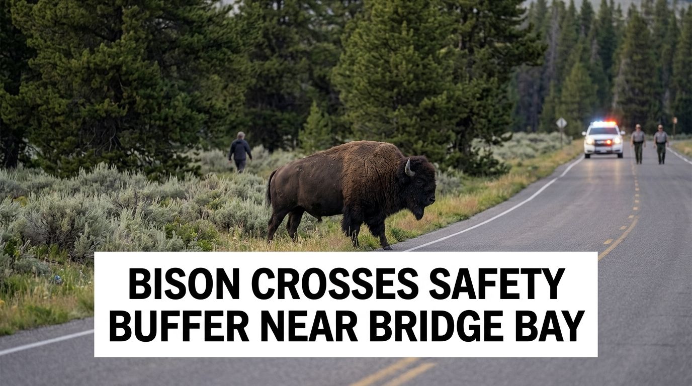 Yellowstone Bison Throws Visitor Near Bridge Bay