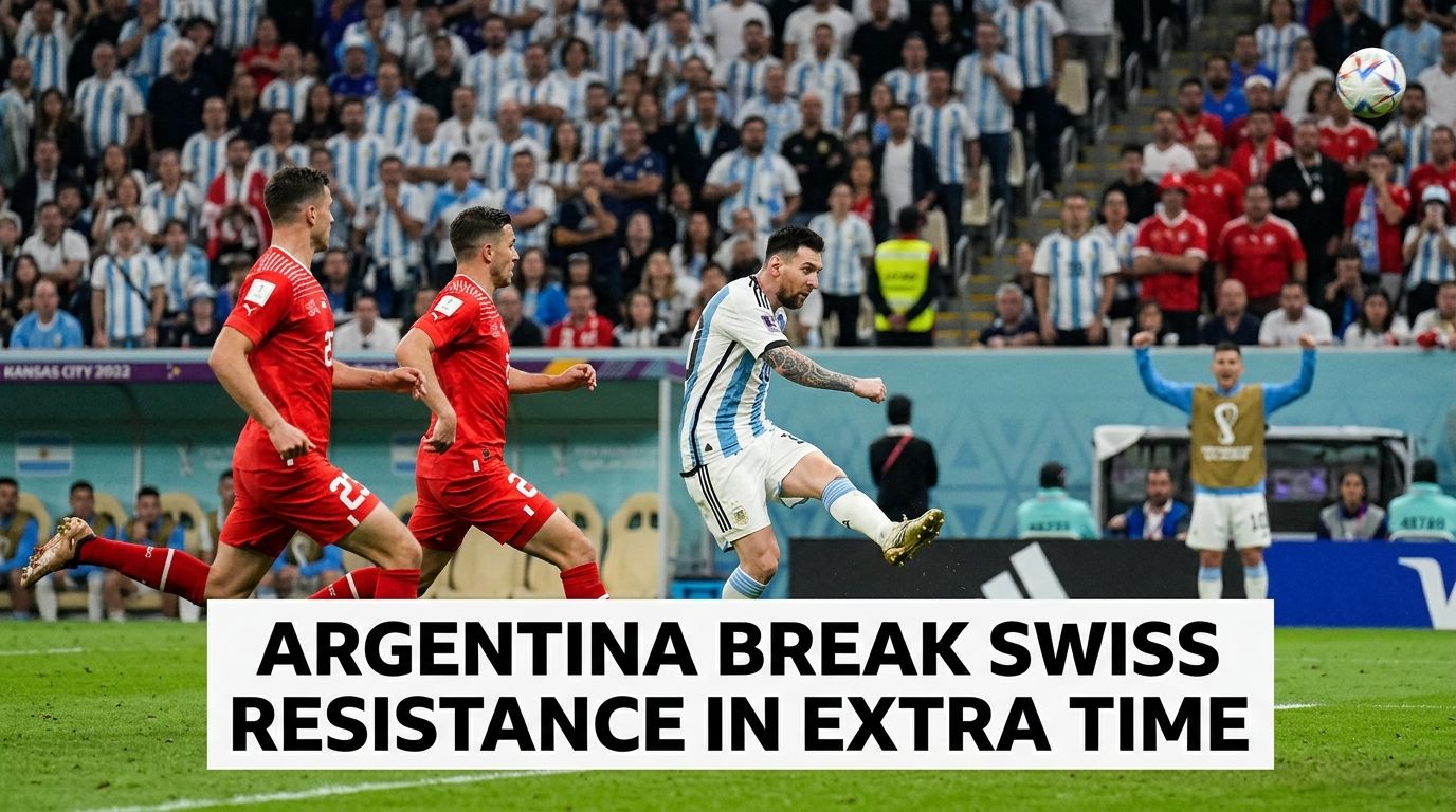  Argentina Beat Switzerland 3-1 After Extra Time