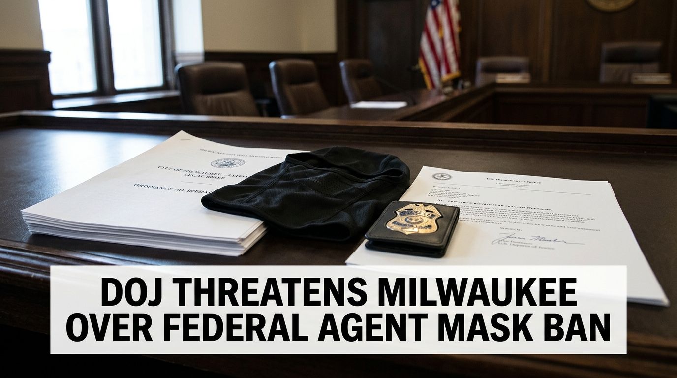 DOJ Threatens Milwaukee Over Federal Agent Mask Ban