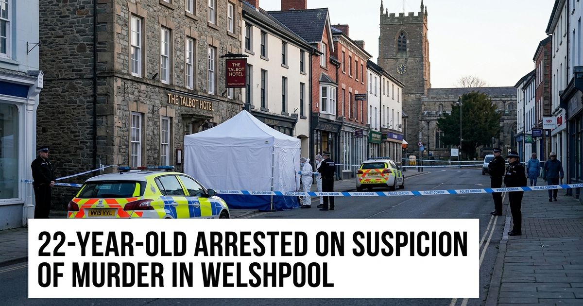 Murder Investigation Launched After Man Dies in Welshpool Town Centre