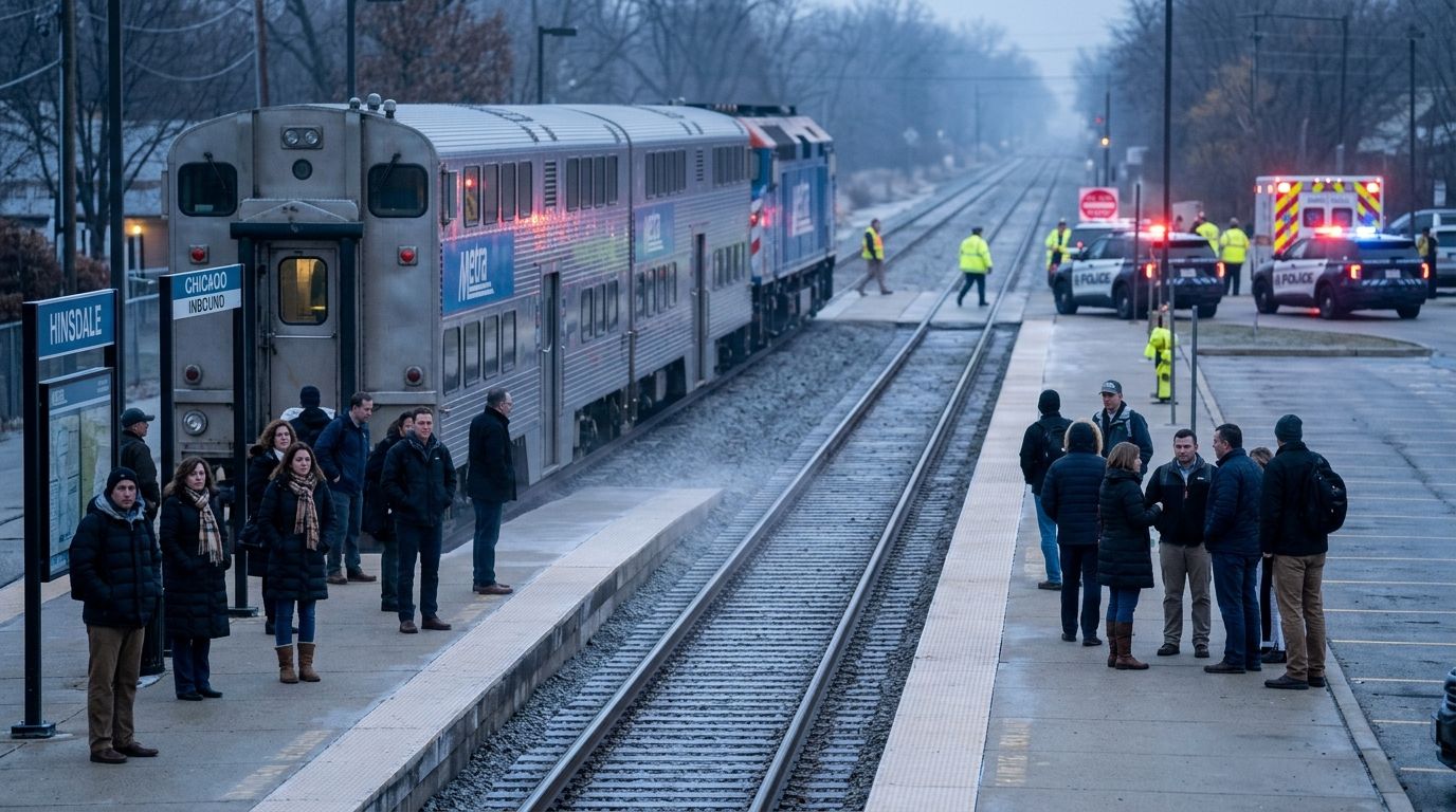 Pedestrian Killed by Metra Train in Palatine, Illinois