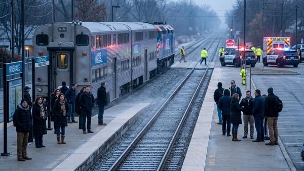 Pedestrian Killed by Metra Train in Palatine, Illinois