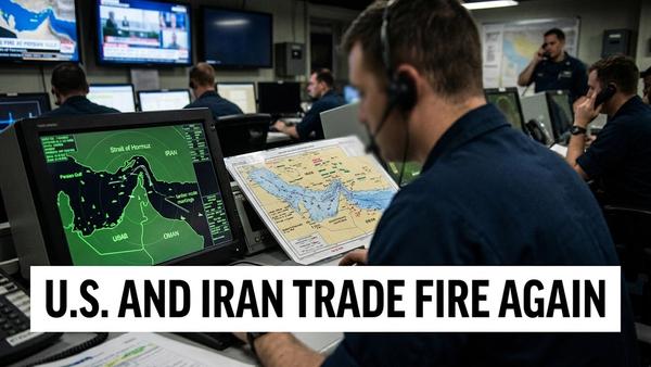 U.S. and Iran Trade Fire as Hormuz Ceasefire Frays