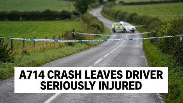 Man Airlifted After A714 Crash Near Wigtown