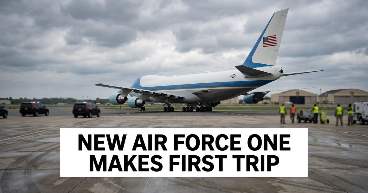 Trump set to take first flight on refurbished Air Force One jet gifted by Qatar.