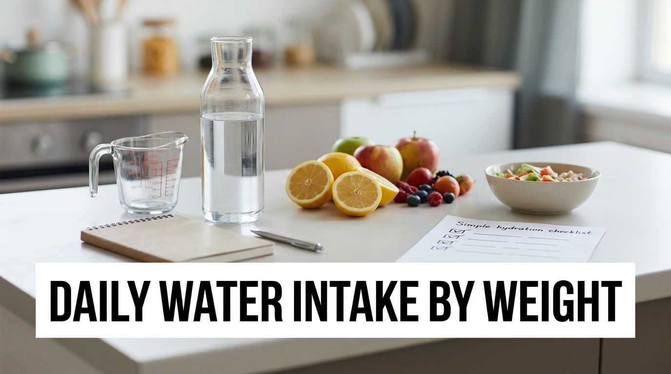 How Much Water Should You Drink a Day by Weight