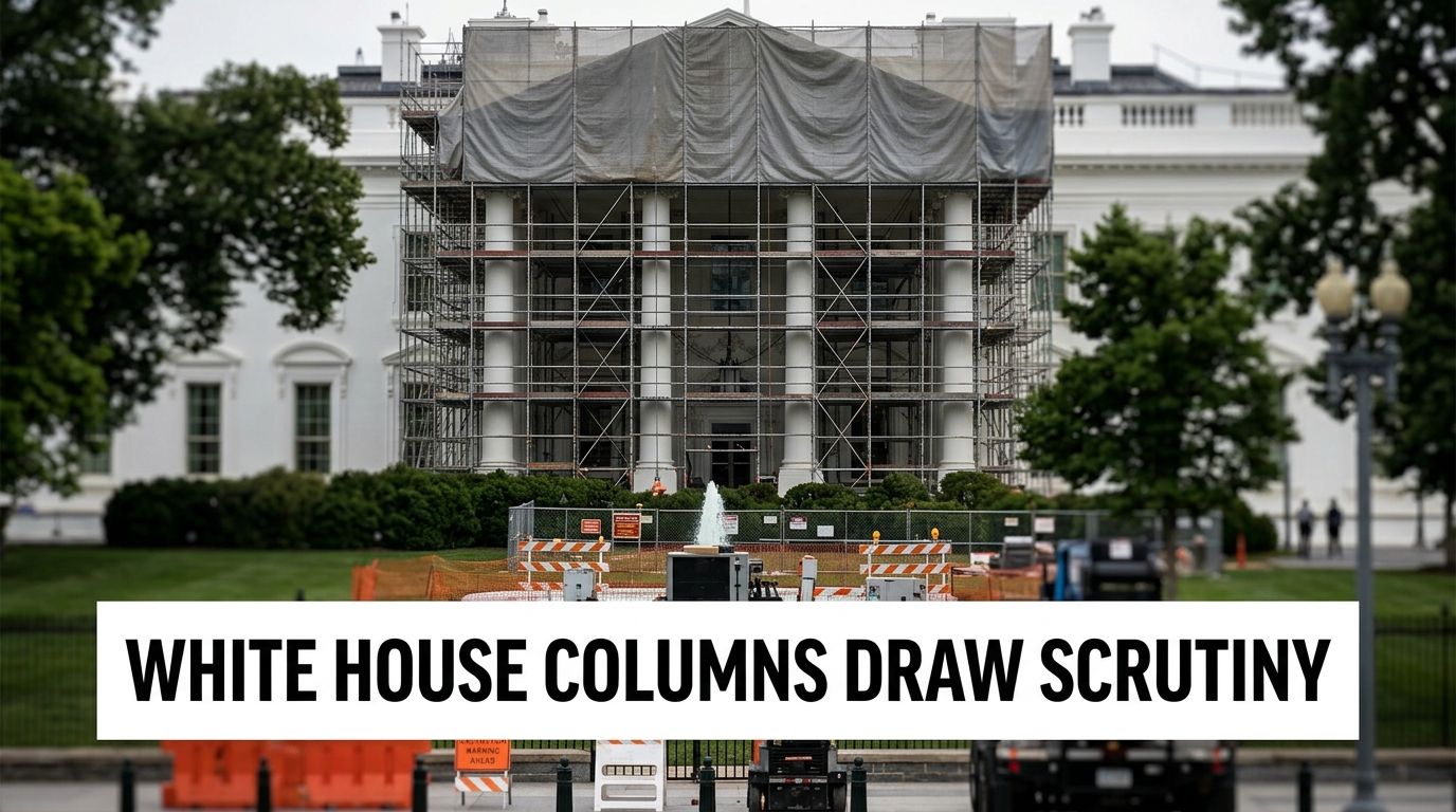 White House Column Work Reopens Preservation Fight