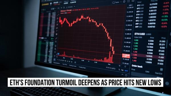 Ethereum Hits 14-Month Low as USDT Briefly Overtakes It