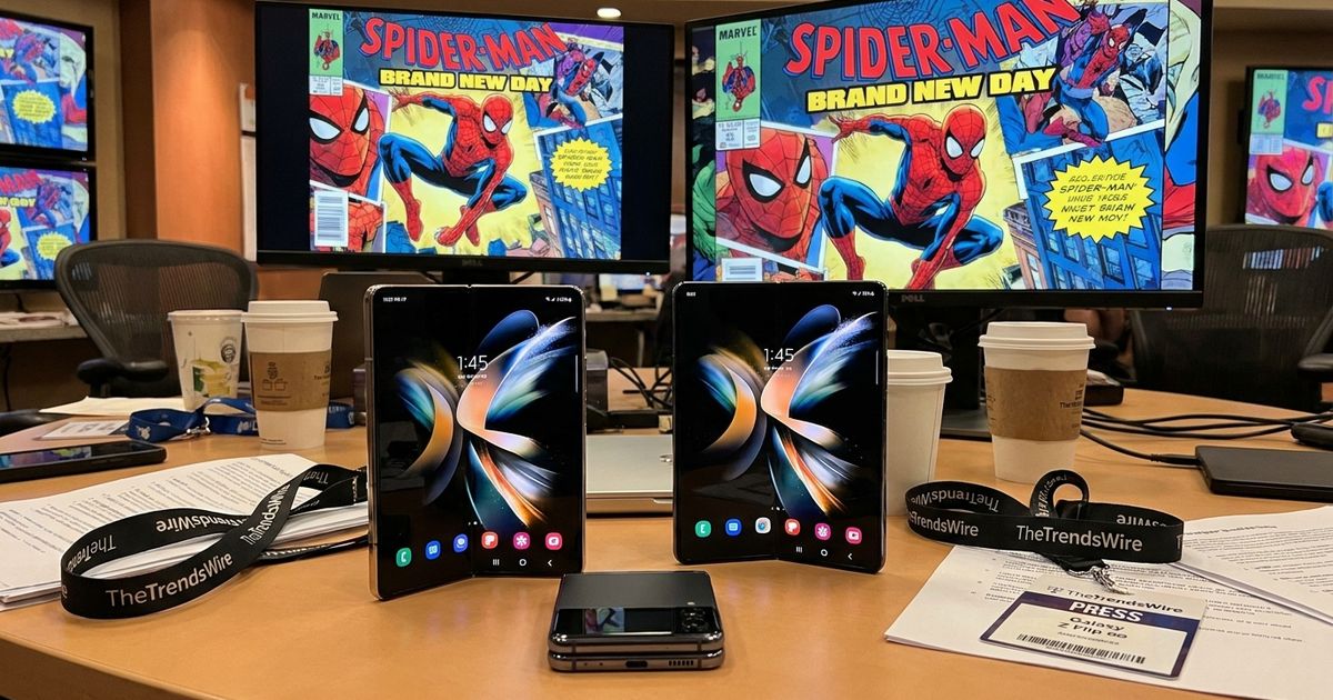 Samsung Spider-Man campaign featuring Galaxy devices for Brand New Day