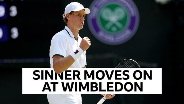 Jannik Sinner Beats Mochizuki at Wimbledon