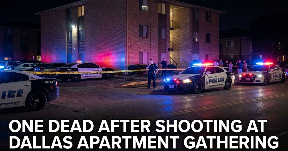 Dallas Police are investigating a fatal shooting at an apartment complex on the 3300 block of Linfield Road early on June 26, 2026, where one man was shot and killed during a fight at a gathering.