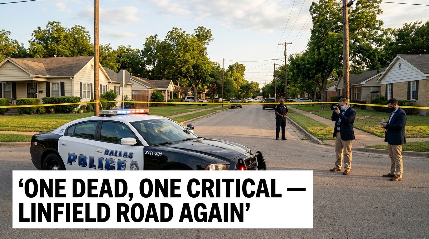 One Dead, One Critical in Second Shooting on Dallas's Linfield Road in Two Days