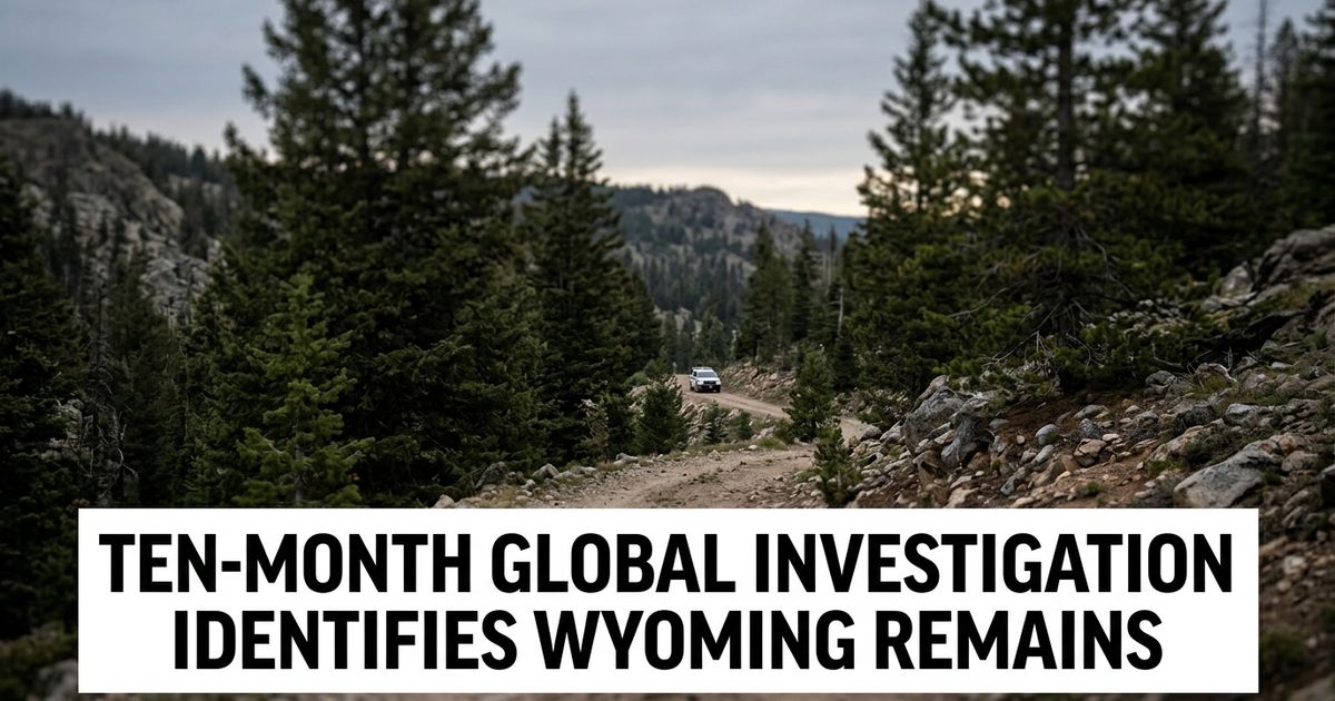 Remote Wyoming mountain wilderness representing the John Gillies remains identification case