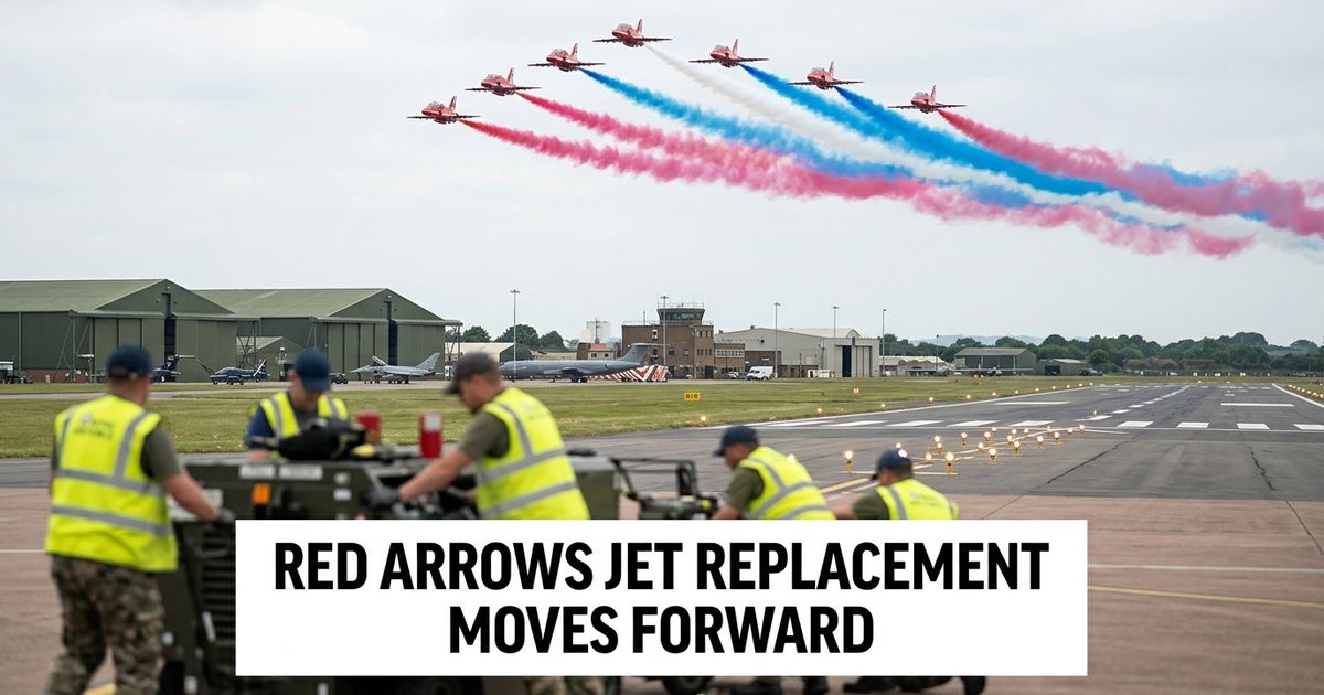 Red Arrows to receive new jets replacing ageing Hawk aircraft under UK defence plan.