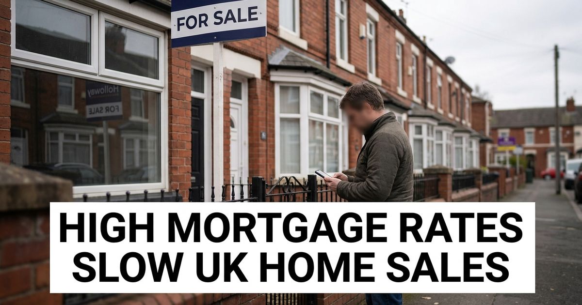 UK homes sit unsold as mortgage rates frustrate buyers.