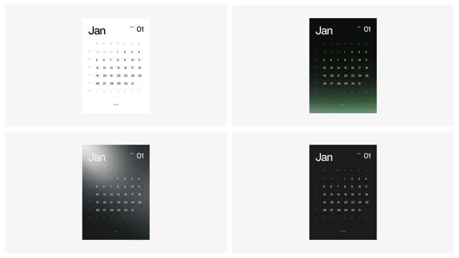 Minimal Calendar