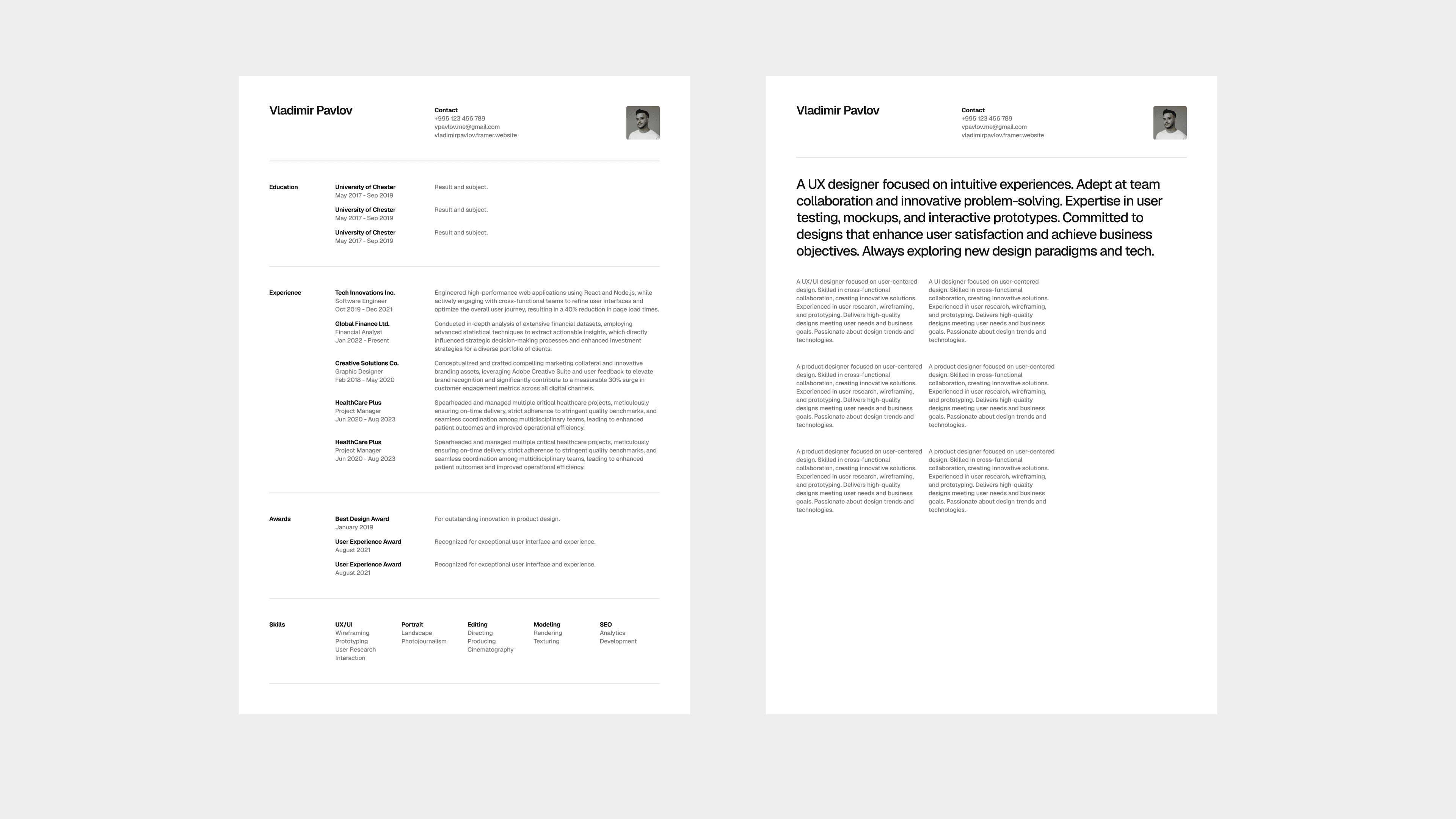 Resume Template for Designers image 4