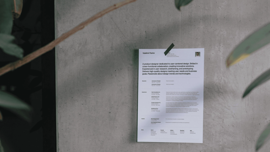 Resume Template for Designers