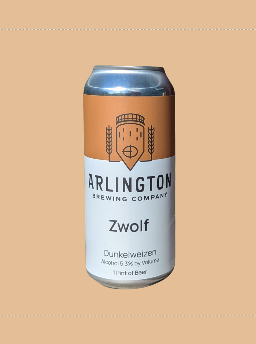 Can of Zwolf with light brown background