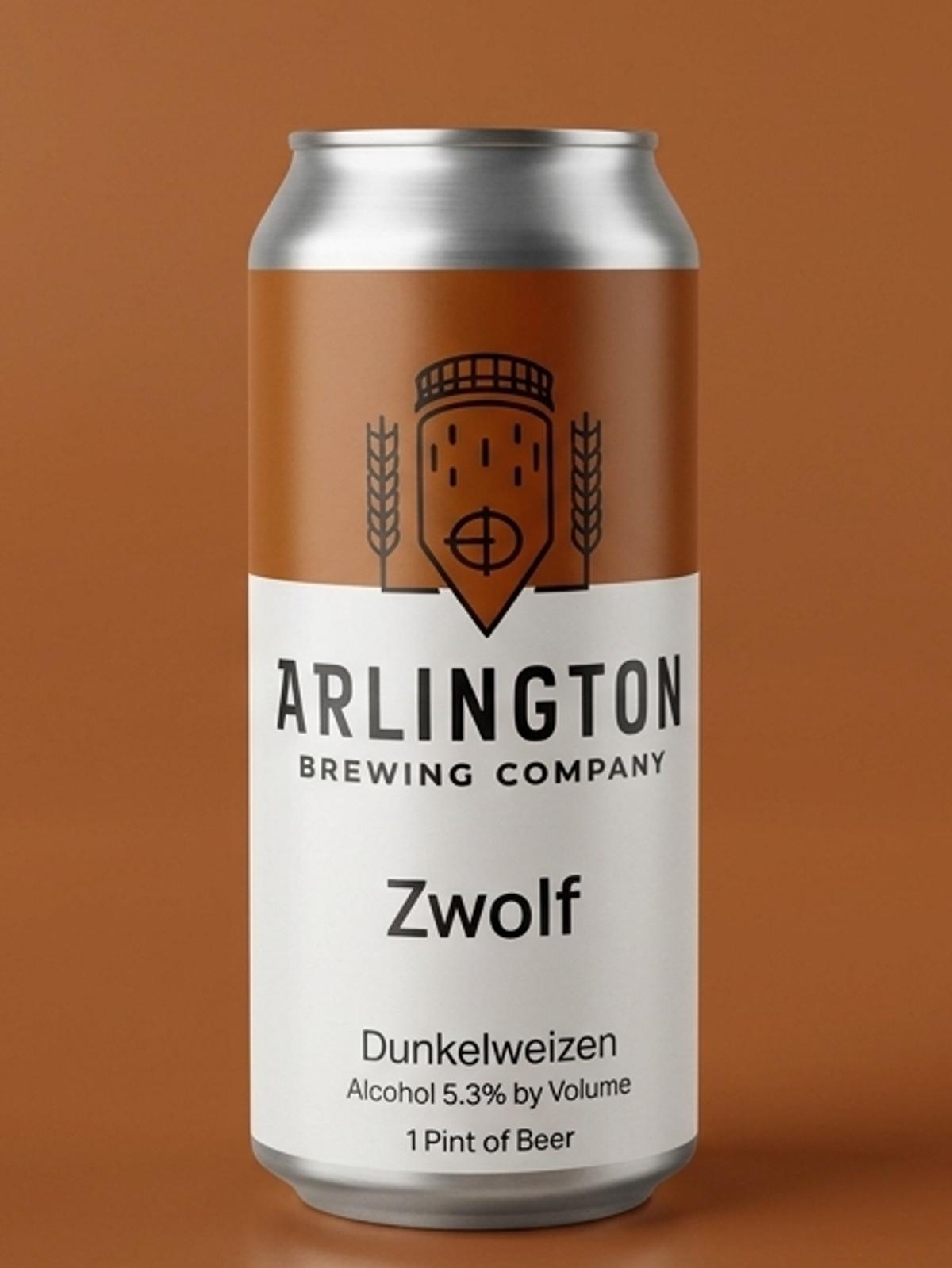 Can of Zwolf with light brown background