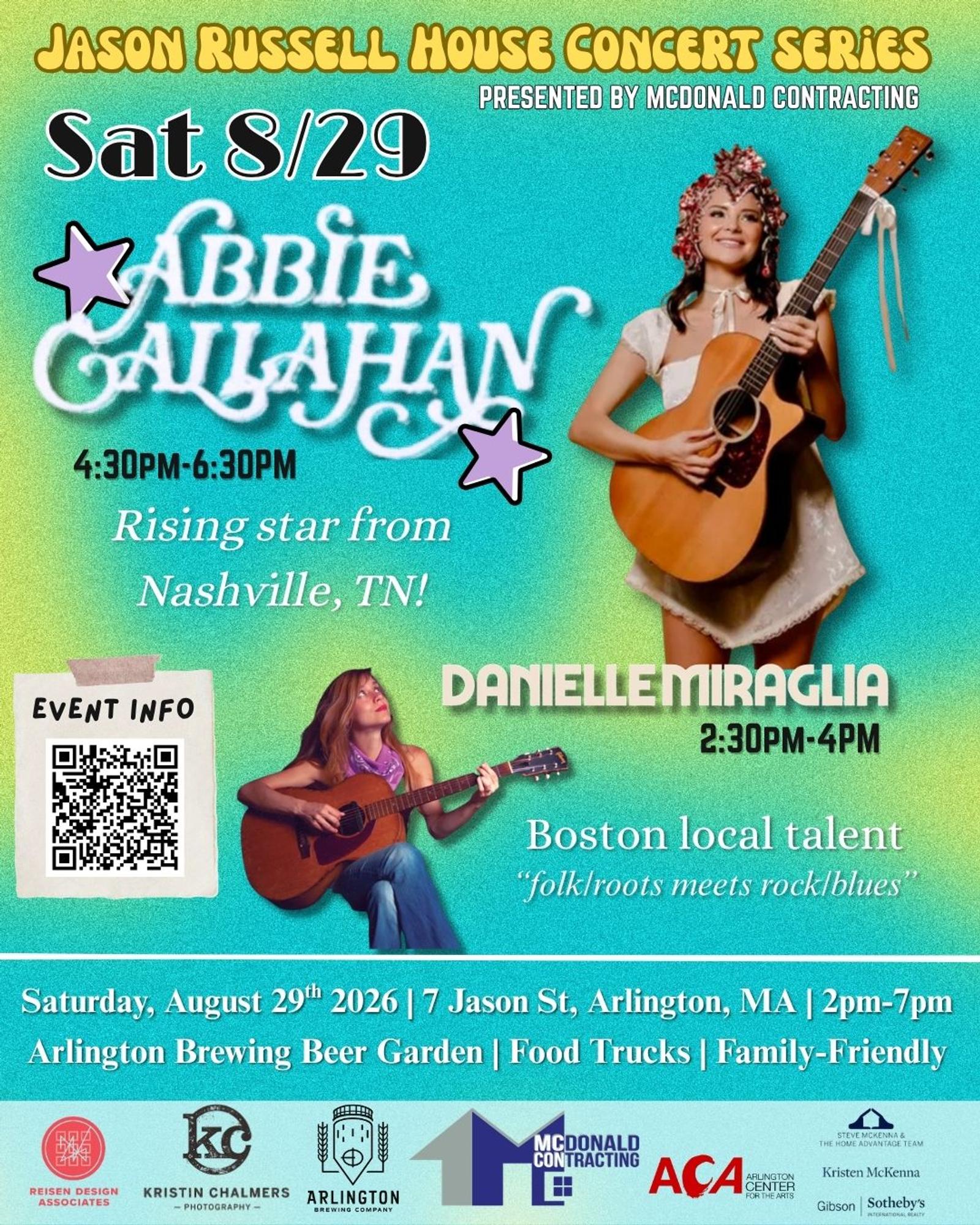 Jason Russell House Concert Series & Beer Garden flyer