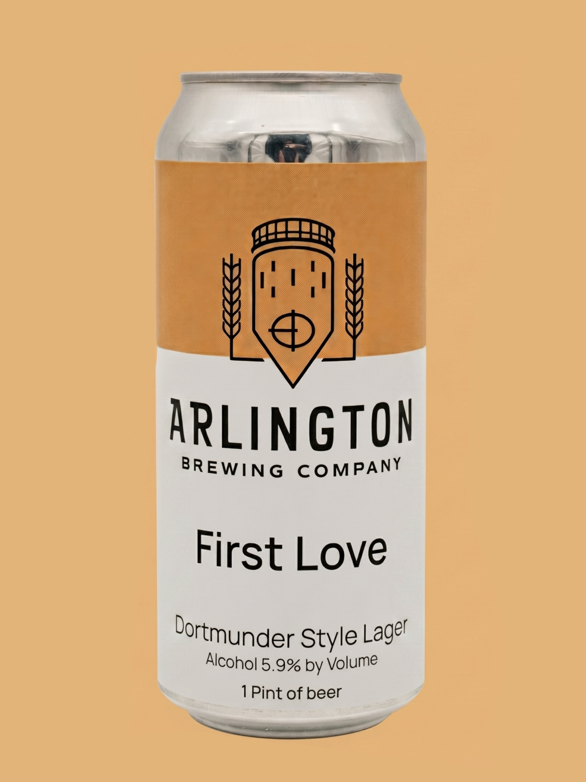 Can on First Love on a gold background