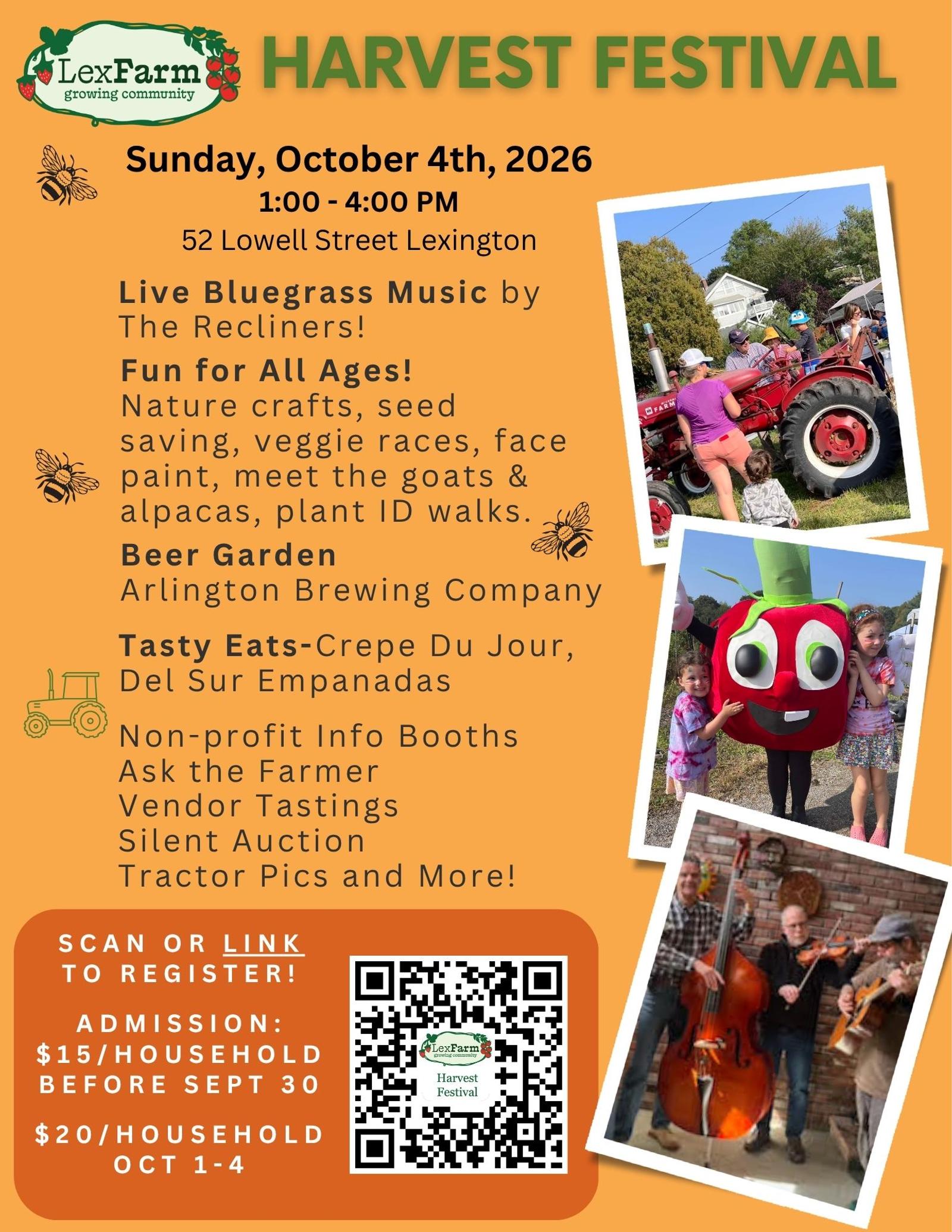 Lex Farm Harvest Fest flyer