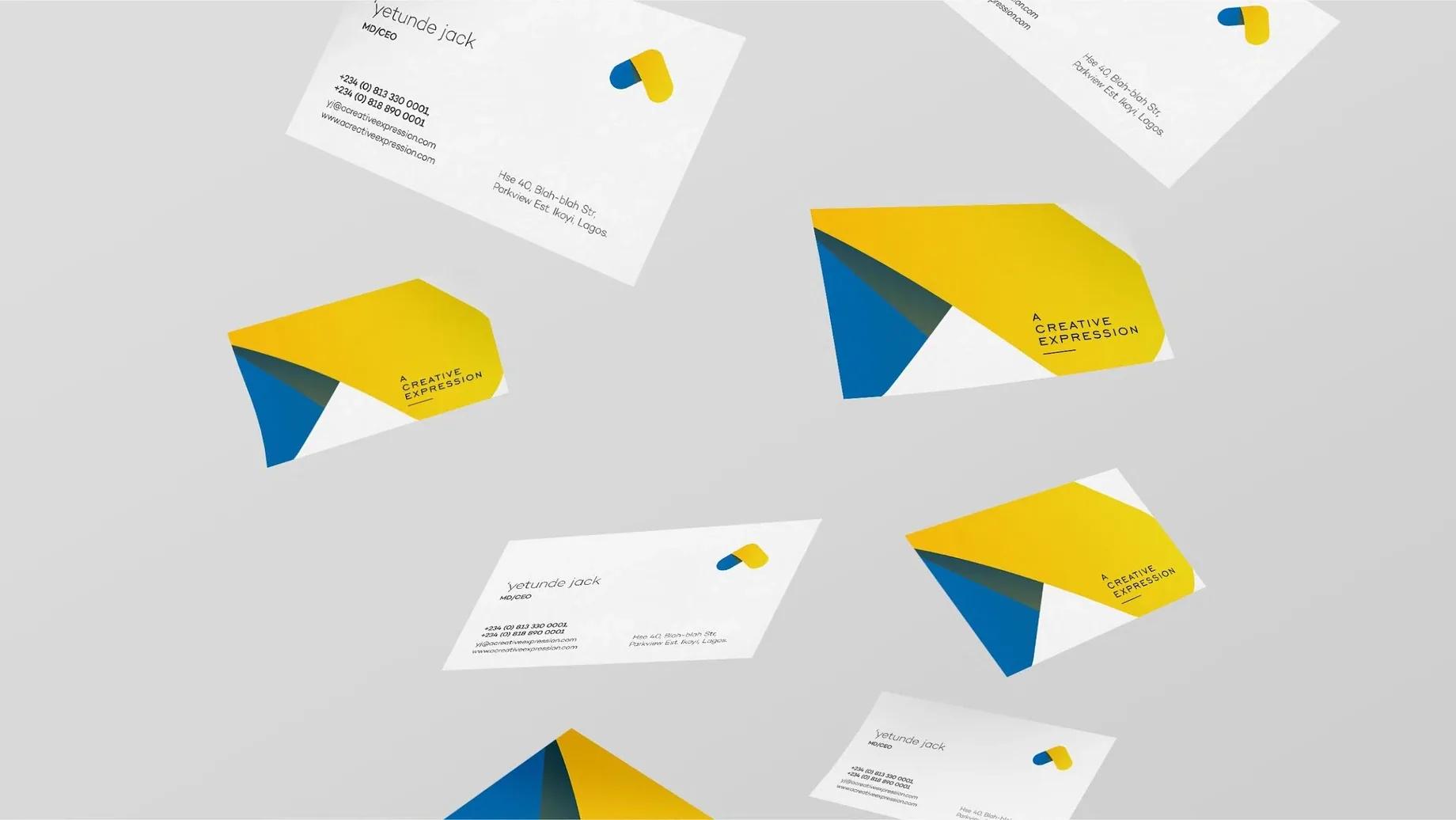 A Creative Expression business cards